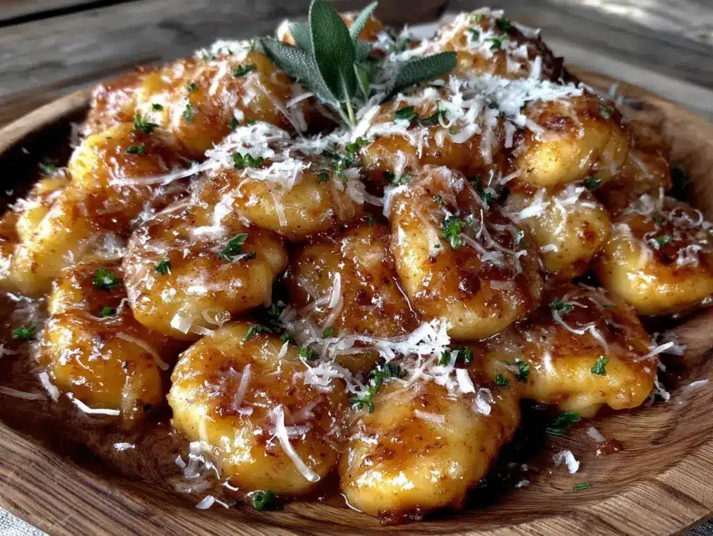 Kürbis-Gnocchi mit Salbeibutter - featured image